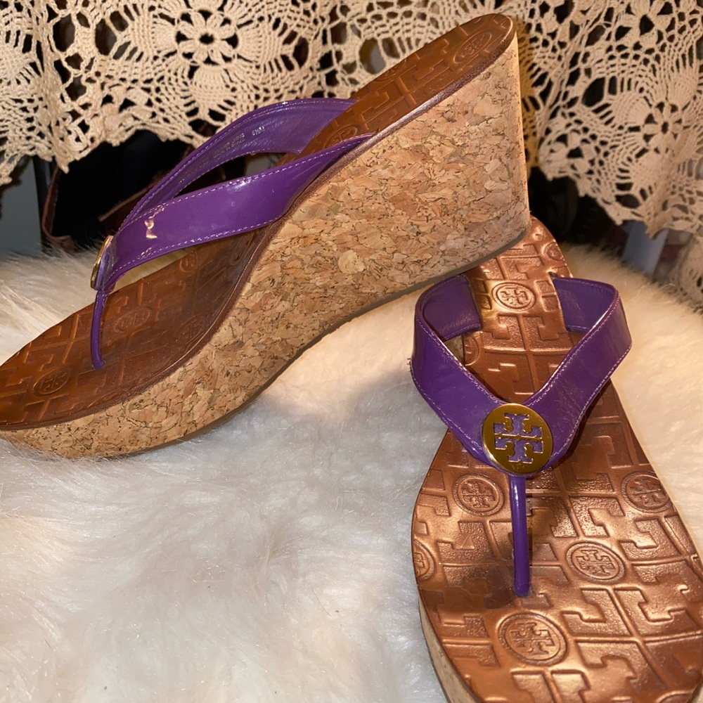 Tory Burch cork wedge sandals